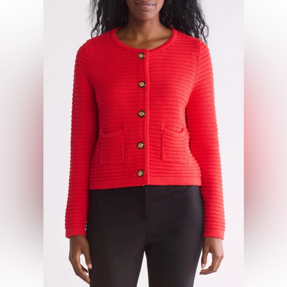 Joie Red Women's Cardigan Sweater